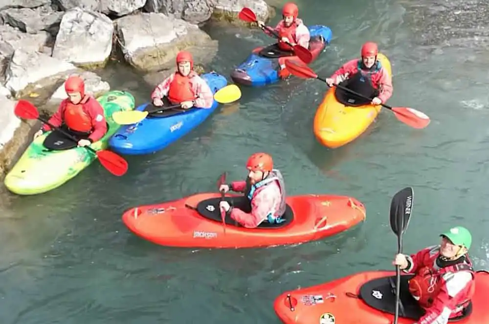 Kayaking group in Germany with NOCG