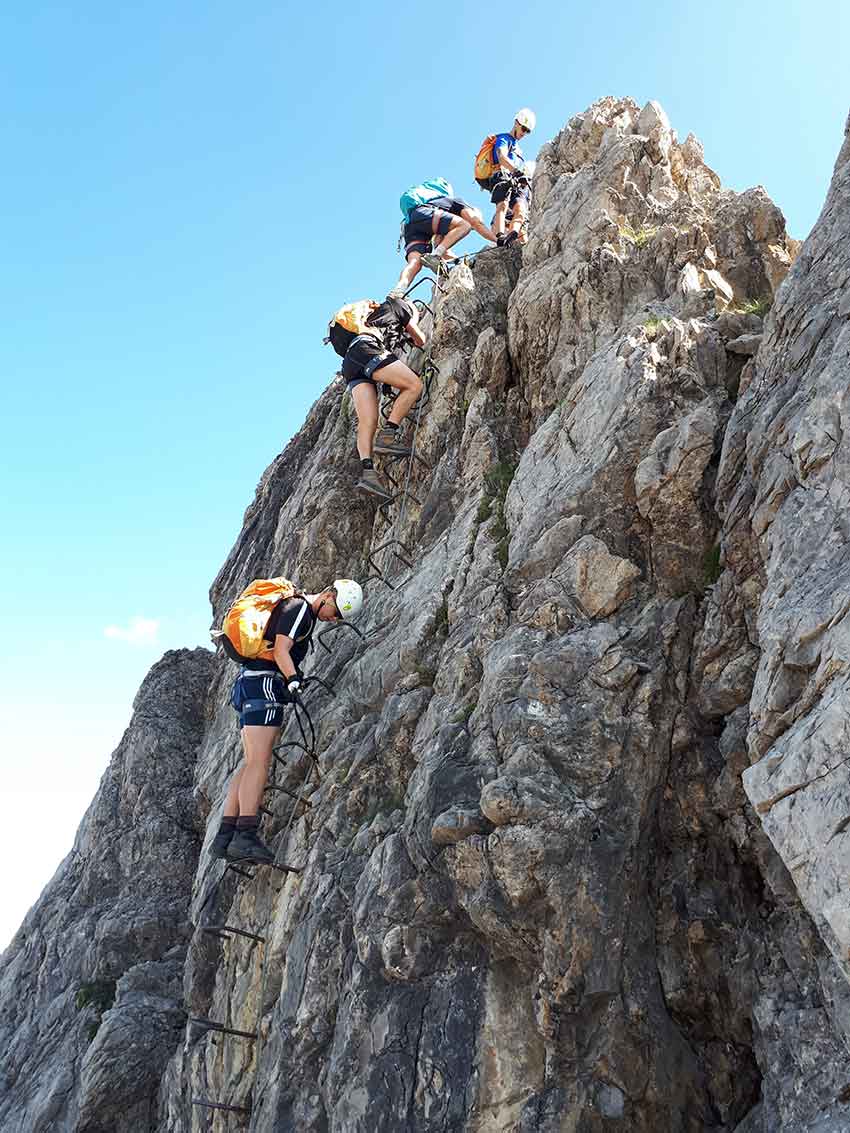 Klettersteiging in Bavaria with NOCG
