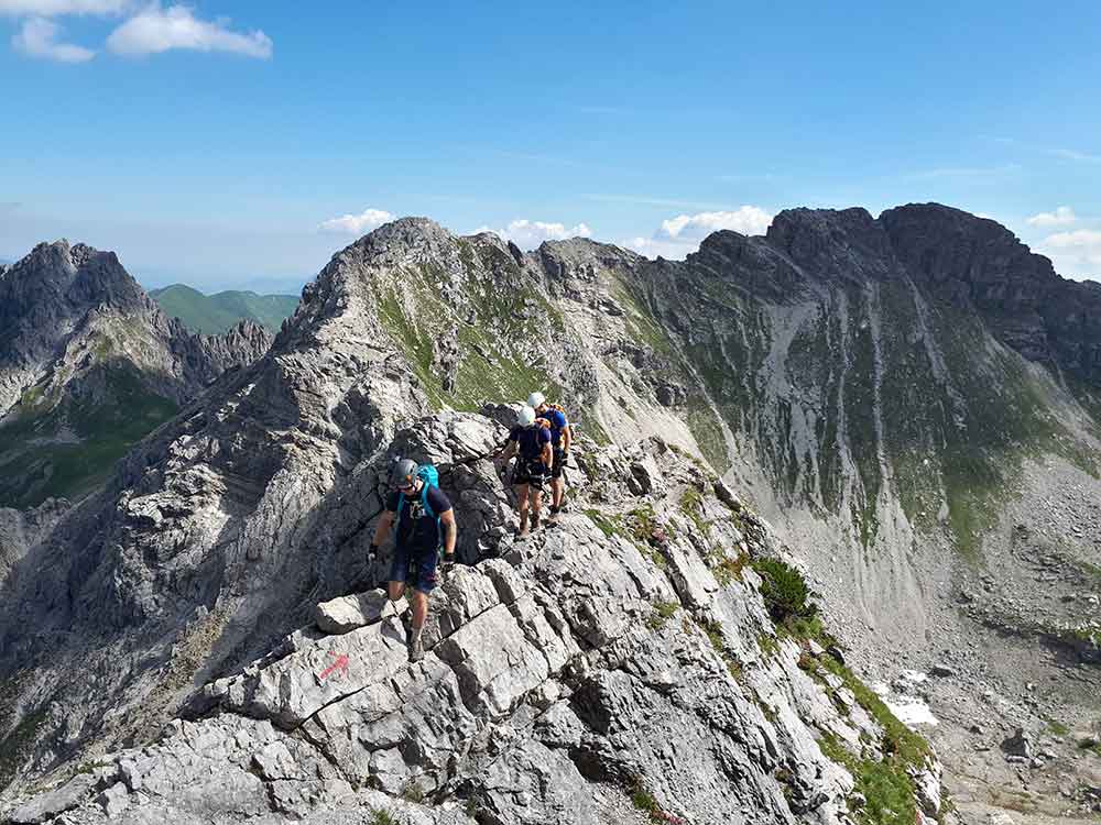 Klettersteiging in Bavaria with NOCG