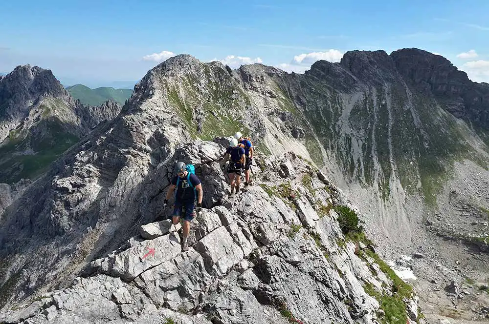 Klettersteiging in Bavaria with NOCG